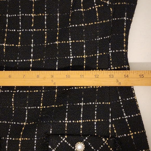 Karl Lagerfeld Tweed Sheat Dress Size 4 - Picture 7 of 12